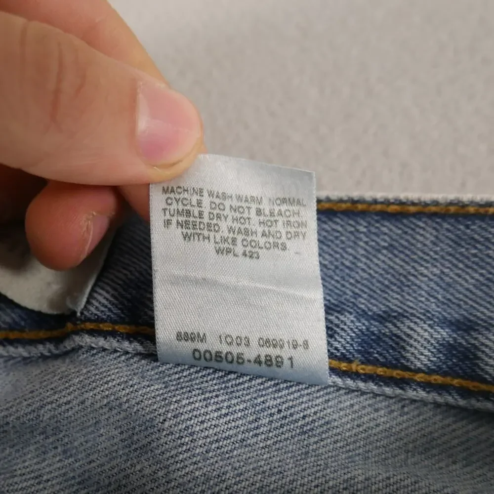 Vintage Y2K Levi’s 505 Jeans Regular Fit Straight Leg Blue Mens Size 38 x 30